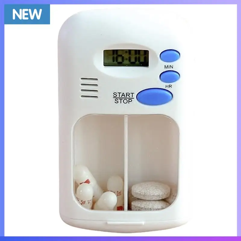 

A60P Mini Portable Pill Reminder Timer Electronic Box Organizer Medicine Case Clock Reminder