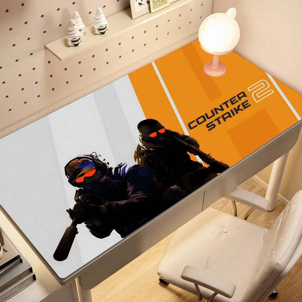 

C-Counter Strike 2 CS2 Mouse Pad Large Desk Mat Keyboard Ergonomic Office Rubber PC Non-slip Anti-fray Home HYBXAXC