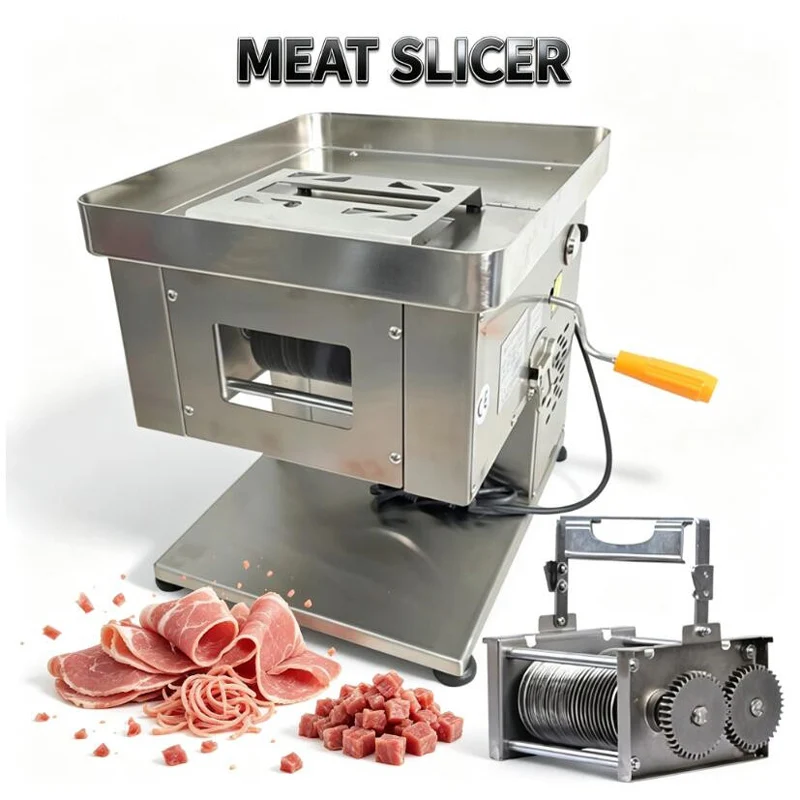 High-Quality kitchen Meat Slicer Commercial Electric Slicer Slicing Dicing Meat Processing Machine
