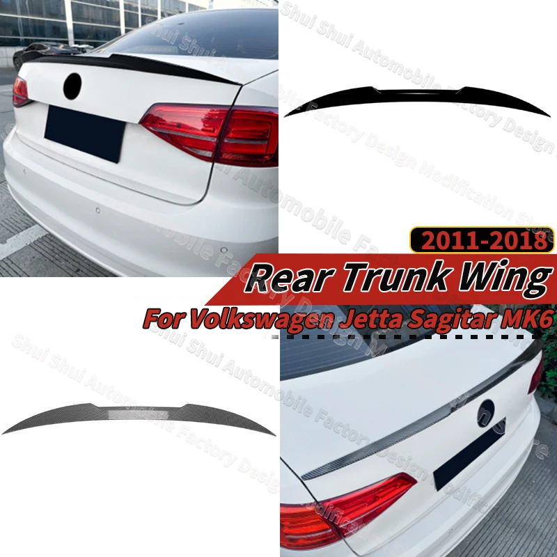 

Для Volkswagen Jetta Sagitar MK6 2011-2018 задний багажник, крыло, губа, стиль M4, хвостовой спойлер, лезвие, защита, комплекты тюнинга, аксессуары