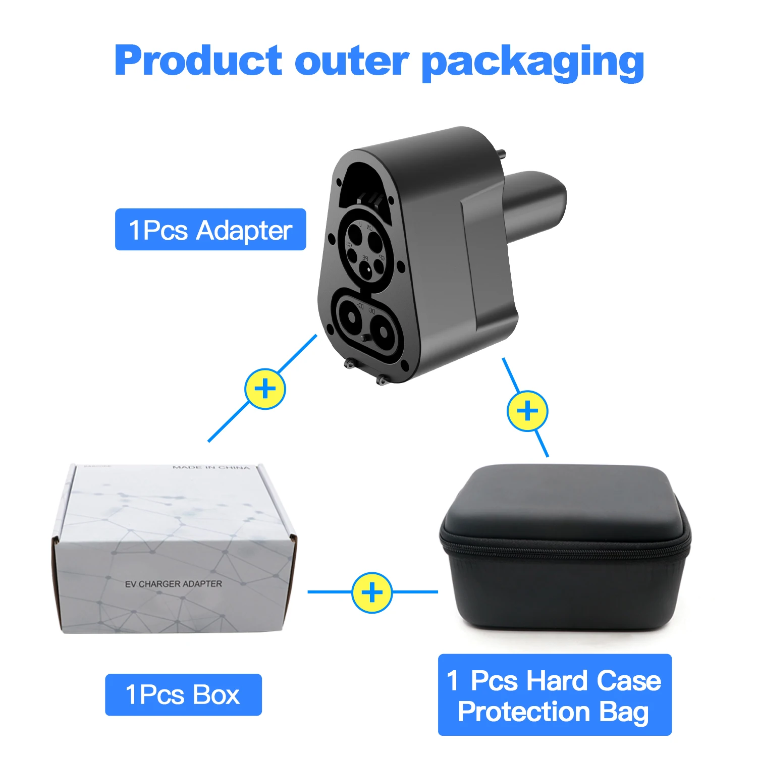 Kolanky EV محول الشحن CCS1 إلى تسلا NACS تيار مستمر محول 300A 1000 فولت ماكس IP 54 شحن سريع في محطة عامة للسيارات الكهربائية #6