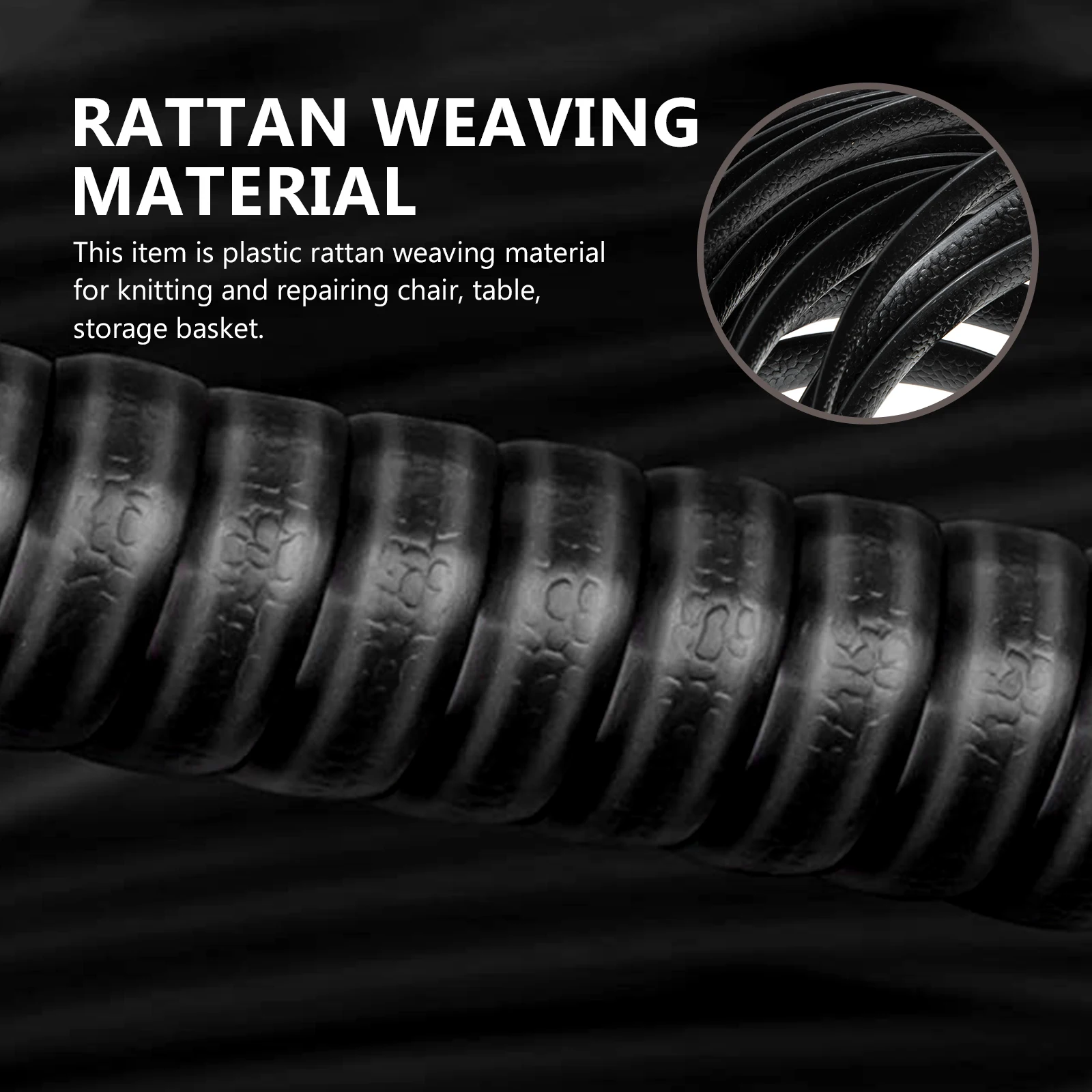 

1 Roll Plastic Weaving Material Flat Chair Repair Kit Diy Furniture Rattan Handmade Wicker Repair Supplies Hollow Flat Rattan