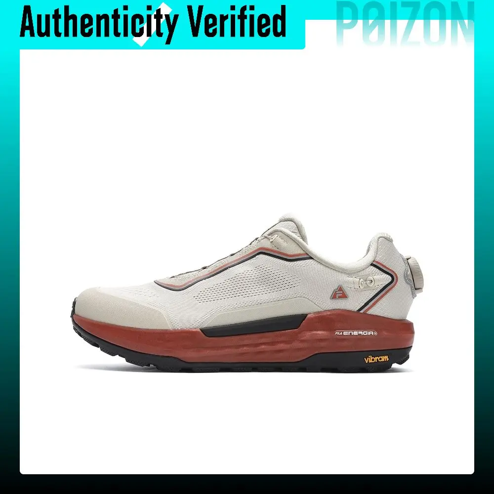 FILA BOA EXPLORER 2 Breathable Low top Outdoor Shoes Men's Almond Milk White A12M431205FAM