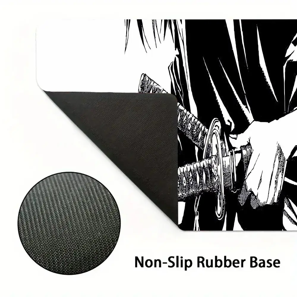 Samurai and Sword Mouse Pad Large Gaming Non-slip Computer Art Mausepad Laptop Tablet Mat Mini PC Gamer Keyboard Playmat