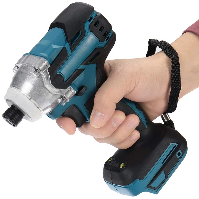 520N.m Cordless Brushless Electric Screwdriver Power Tool Drill Driver 1/4 inch Compatible For Makita 18V Battery(Tool Only)