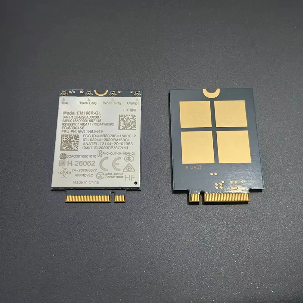 EM160R-GL 4G WWAN Card FRU 5W11H85449 LTE Cat16 GNSS Modem For Laptop X1 2-in-1 Gen9 P16s Gen3 Magic Bay Studio