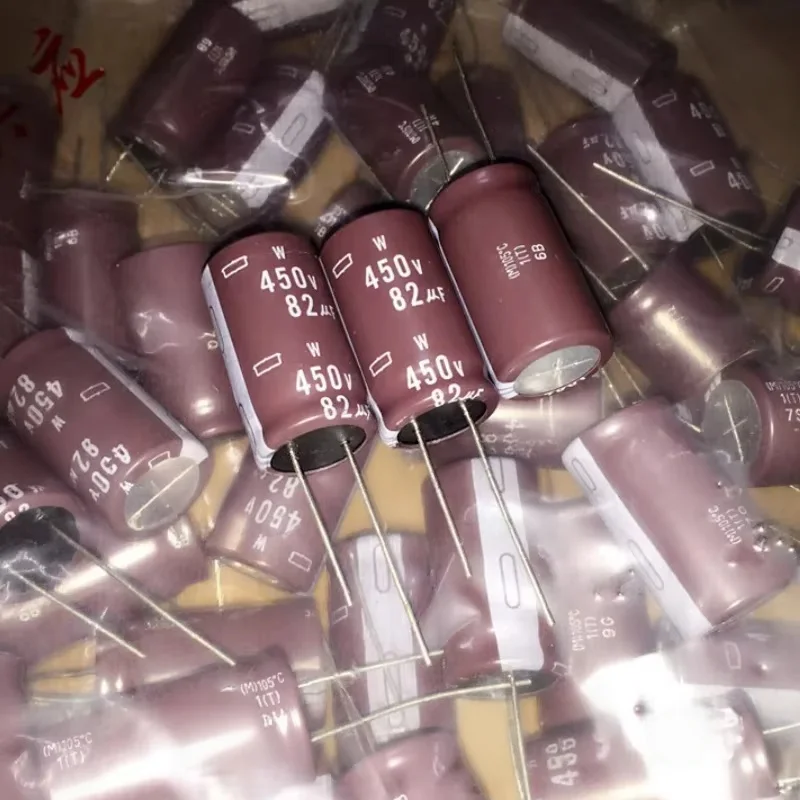5PCS 82UF 450V black diamond capacitor 450V 82UF 18X35 KXG high frequency low resistance 105 degrees view 2