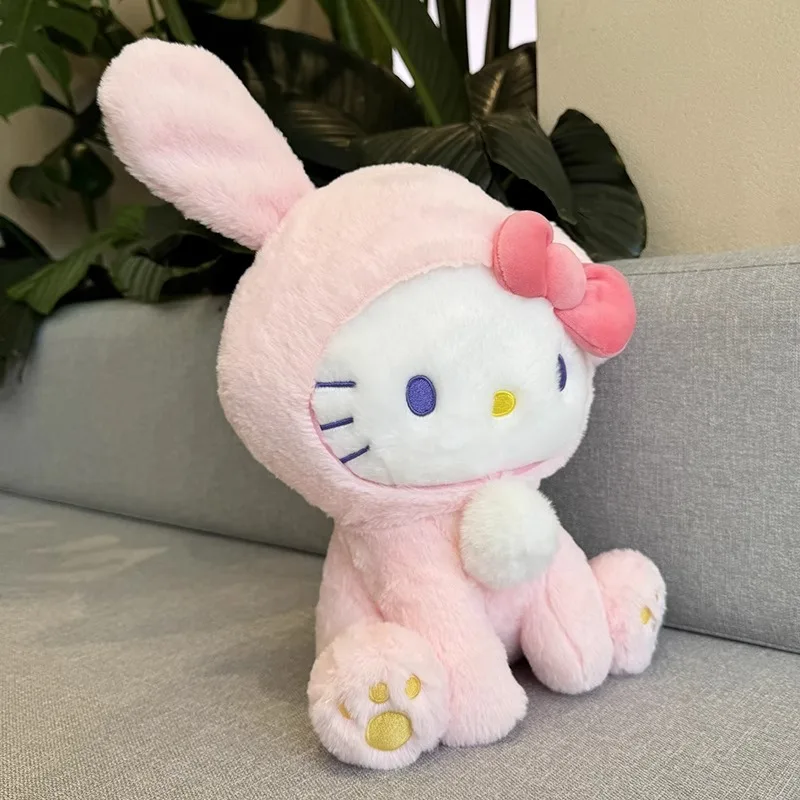 Sanrio Hello Kitty KT Cat Rabbit Stuffed Toys Cute Plush Toys Kawaii Baby Gifts Cartoon Dolls Birthday Gift For Kids Christmas