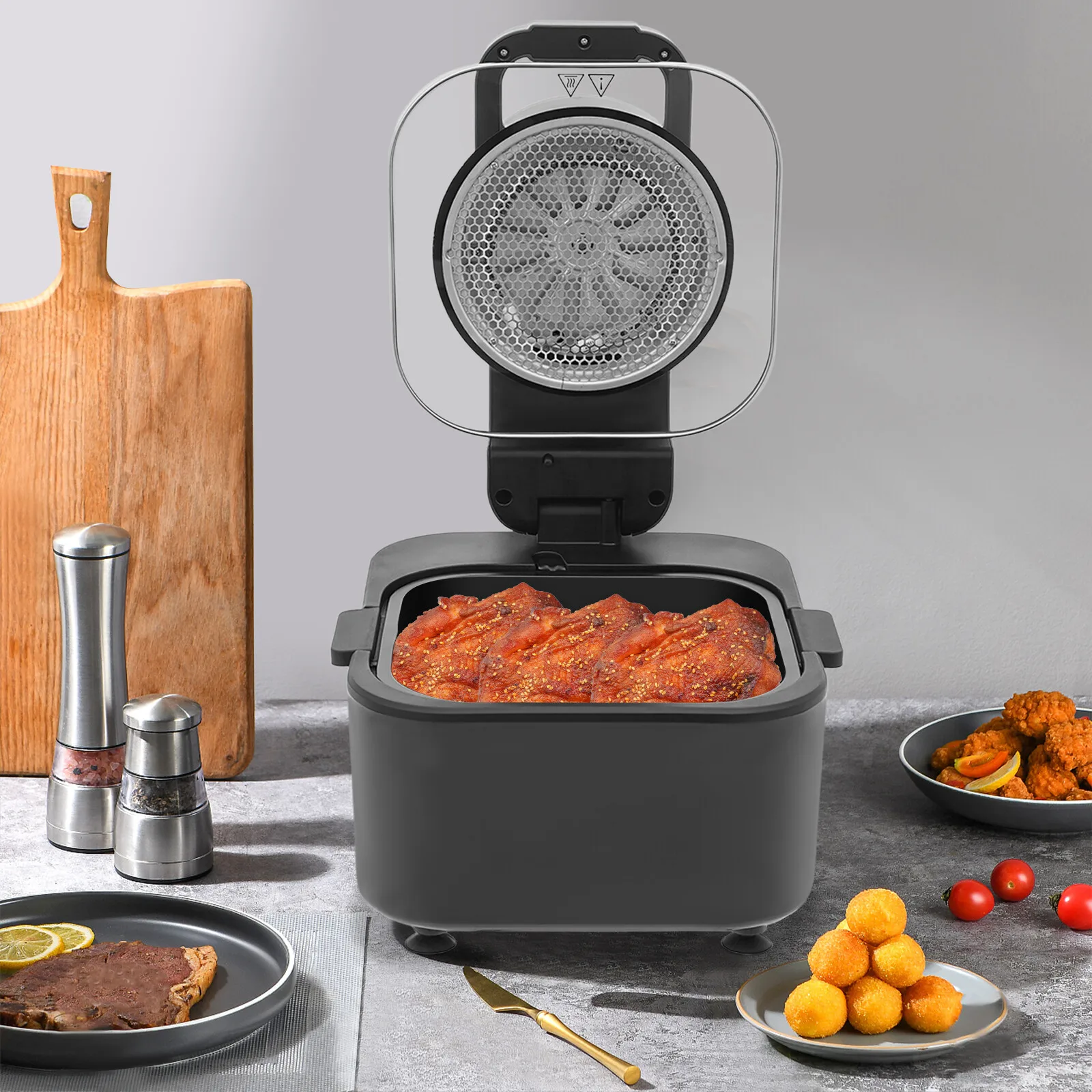 

9L Air Fryer Oven with Touchscreen | 1350W, 360° Heating for Healthy Crispy Food & Family Meals