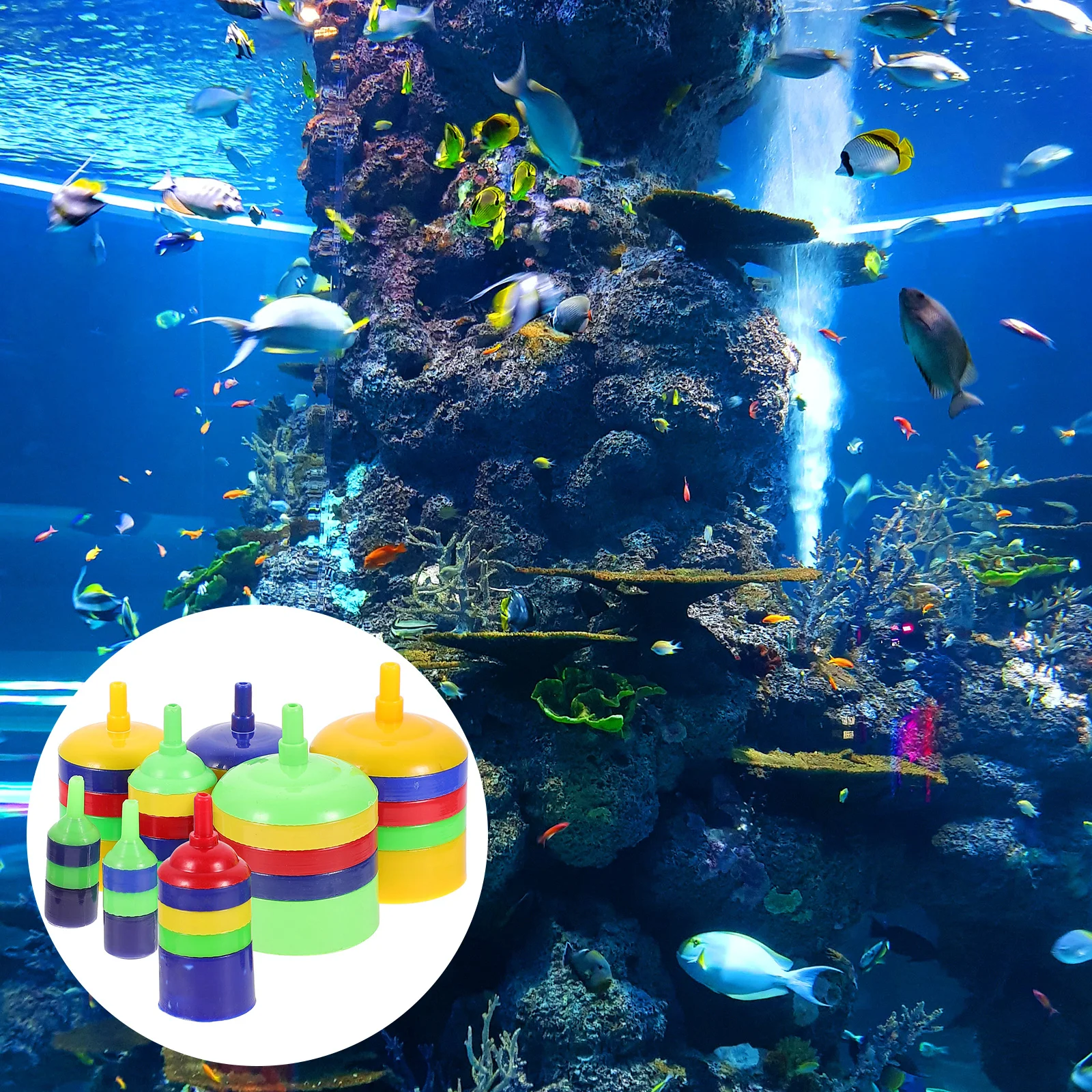 

8 Pcs Aquarium Fish Tank 4 3 2 5CM 1 5CM Plastic Air Stone Oxygen Plastic Air Stone Oxygen Diffuser Diffuser Pet Supplies