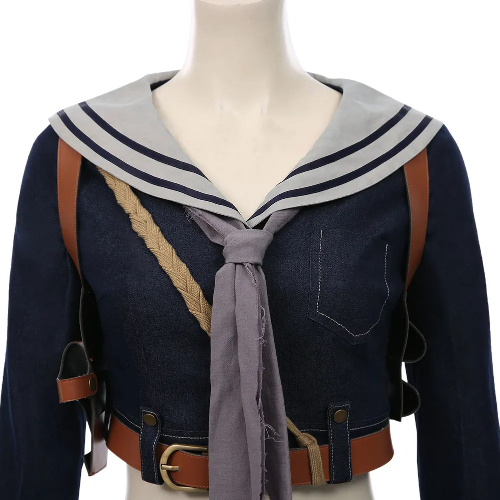 Sucker Punch Baby Pop Cosplay Vrouwen Kostuum Denim Uniform Rok Tops Set Outfits Meisjes Mode Pakken Halloween Feestkleding