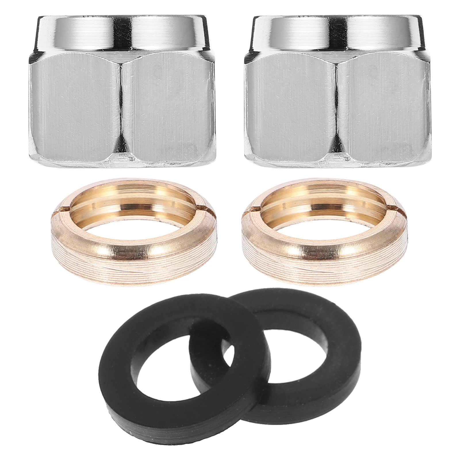 

Stainless Steel Pipe Thickened Nut Leakproof Washer High Pressure Tube Fitting Stove Connector Brass 1/2 Flare Nut Gas Tube