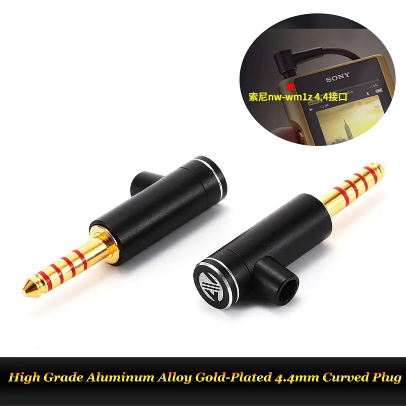 AVSSZ 3.5mm Stereo Headset Right Angle Jack/Plug Connector 3 Pole L-shaped DIY Audio Welding Plug Jack 4.4 5-core Balanced Plug