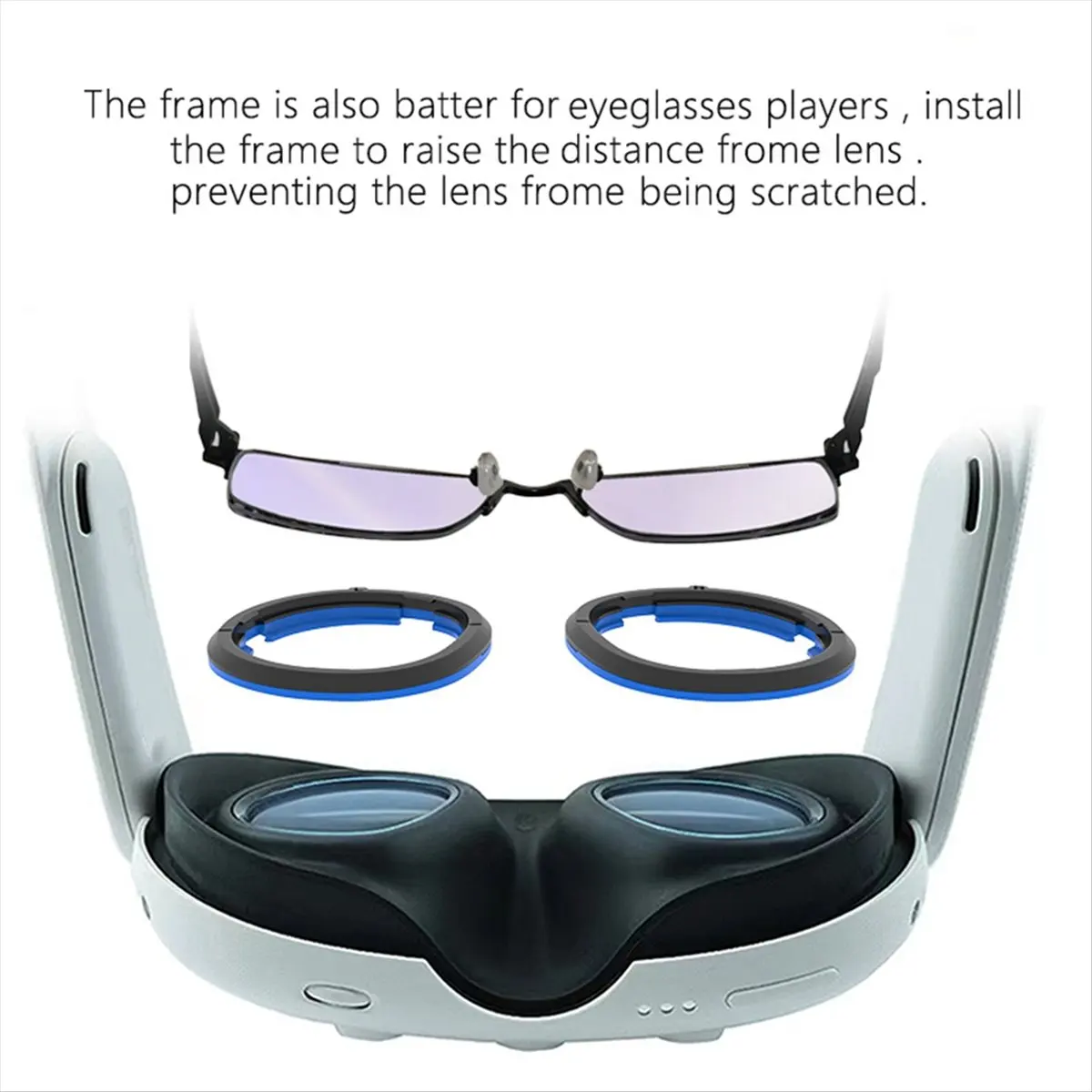 Hot Sale B04C-for 3 Magnetic Glasses Frame Accessories 3 Myopia and Hyperopia Lens Frame