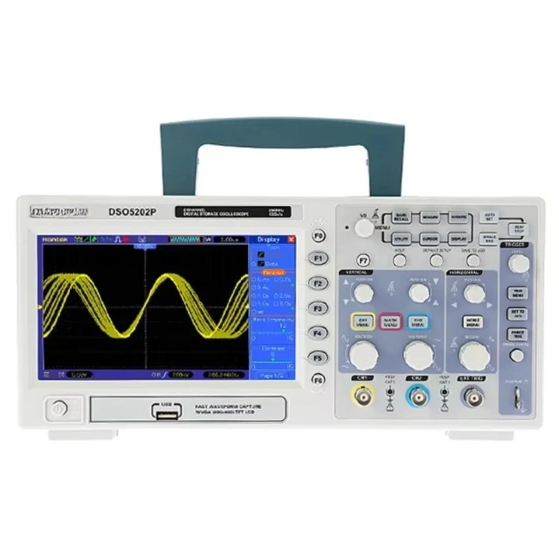 

DSO5202P Digital Oscilloscope 200MHz 1GSa/s 7" TFT 40K USB