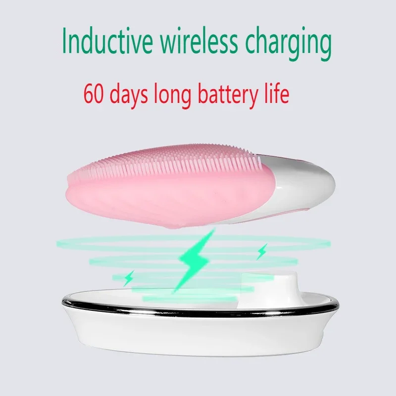 อุปกรณ์ความงามนวดหน้าไฟฟ้า กันน้ํา ทําความสะอาดรูขุมขน นวดสั่นสะเทือนอัลตราโซนิก ไร้สาย USB Face Care ML-028