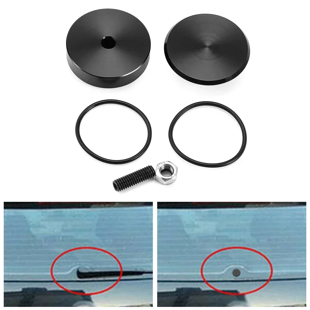 Universelles Auto-Heckwischer-Entfernungsset, Aluminium-Steckerkappen-Set, glatte Oberfläche, rostfreies Design für SUV, Limousine, LKW – Detail 1