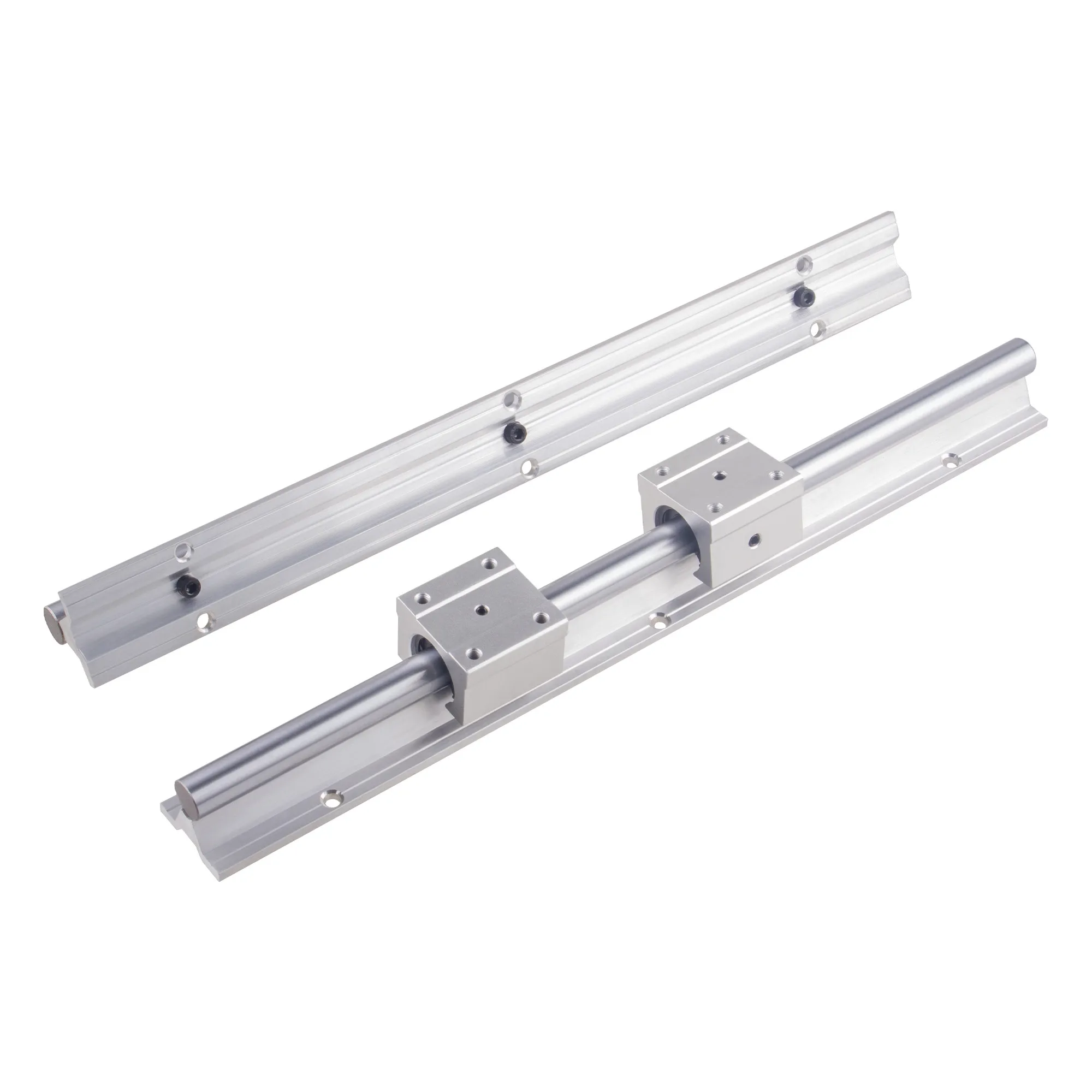 2 قطعة SBR12 SBR16 SBR20 SBR25 دليل السكك الحديدية الخطية 300 500 800 1000 مللي متر 4 قطعة SBR12UU 16UU 20UU SBR25UU كتل تحمل لجزء CNC ثلاثية الأبعاد #5