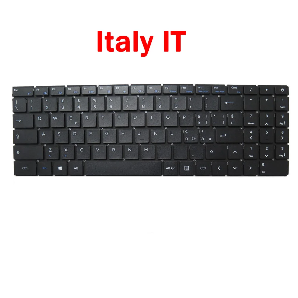 

Клавиатура для ноутбука Microtech CoreBook Lite A CBL15A, Lite E CBL15E, Lite C CBL15C, Lite D CBL15D, Италия (IT), без рамки, черная