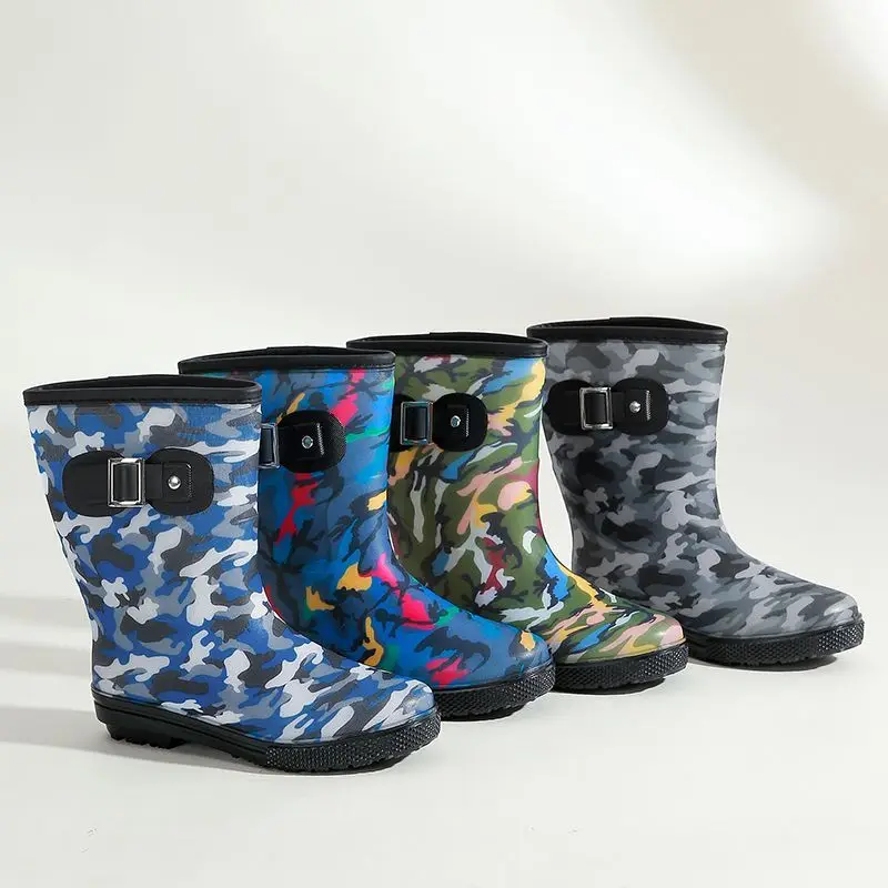 Botas De Media Altura Para Hombre, Impermeables, Camuflaje, Resistentes Al Desgaste, Ideales Para Trabajo Agrícola, Moto Y Senderismo_voghion.com
