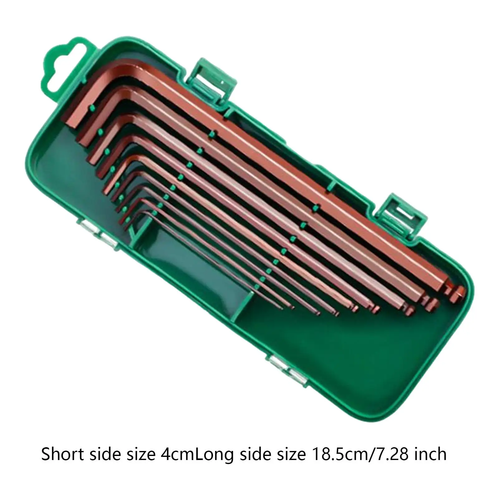 9Pcs Metric Hex Key Wrench Set S2 Steel for Automotive Repairs Professional
