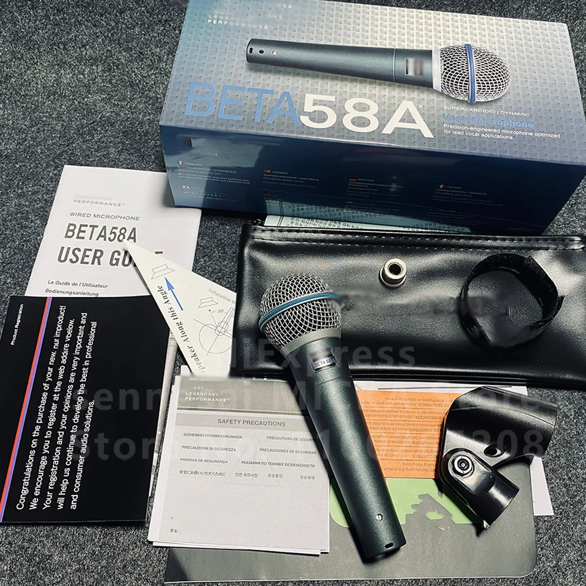 SENNESAI Top Quality Professional Beta58a Legendary Wired Microphone Grade A Dynamic Vocal Mic Karaoke For Performance Stage