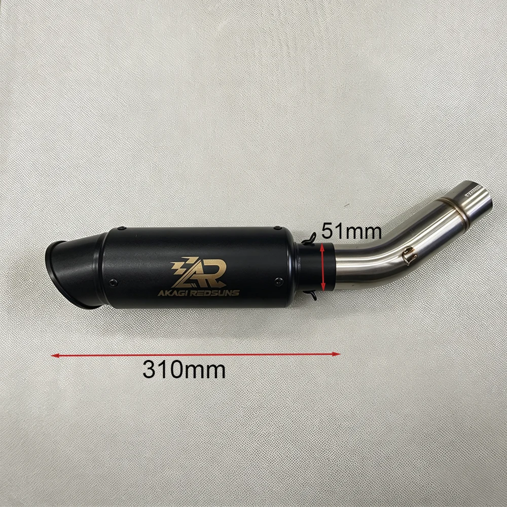51mm Aftermarket Exhaust Mid-Section Adaptor for Kove 250RR, for Suzuki GSXR600, GSXR750, K11-K15 Stainless Steel Non-Destruc