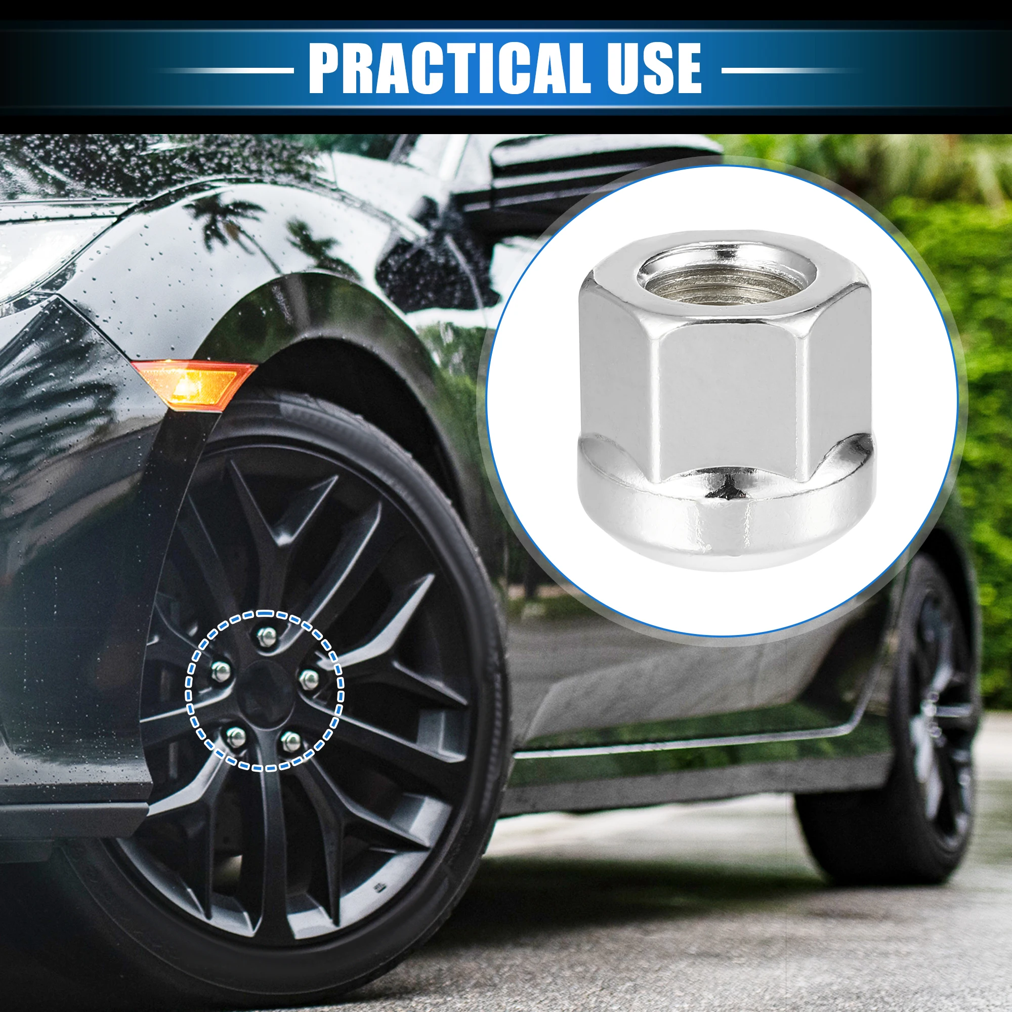 UXCELL 4/8/16 Pcs M12x1.5 Wheel Lug Nut for Honda Accord Insight Civic CRX No.90304SC2000