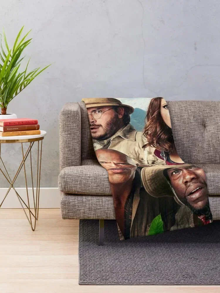 jumanji Throw Blanket Personalized Gift heavy to sleep Sofas Soft Big Blankets