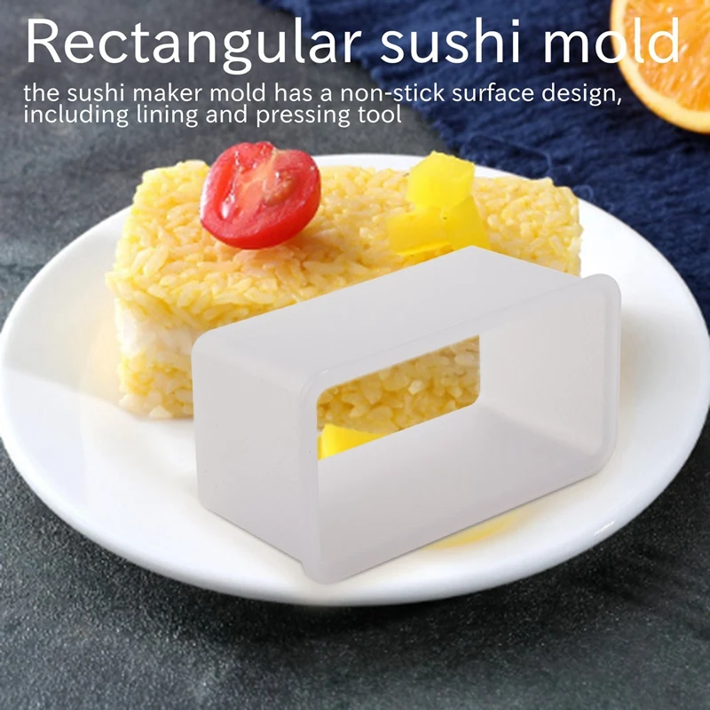 4 ชิ้น Musubi Maker กดแม่พิมพ์ Non-Stick สเปรย์ Musubi Maker ปลอดสารพิษซูชิทําชุดฮาวายสปา Musubi Maker