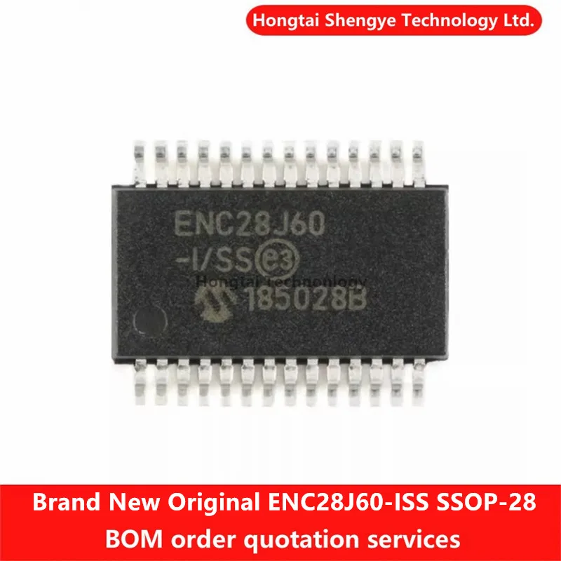 New Original SMT ENC28J60-I/SS SSOP-28 Ethernet Controller Chip 8KB RAM