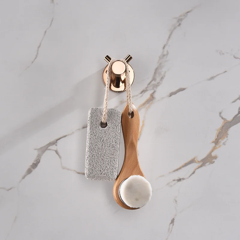 Rose Gold Wall Mount Prateleira Set, Hardware Banho Sanitário, Suporte De Papel, Barra De Toalha, Trilho De Cremalheira, Robe Hook, Cabide,