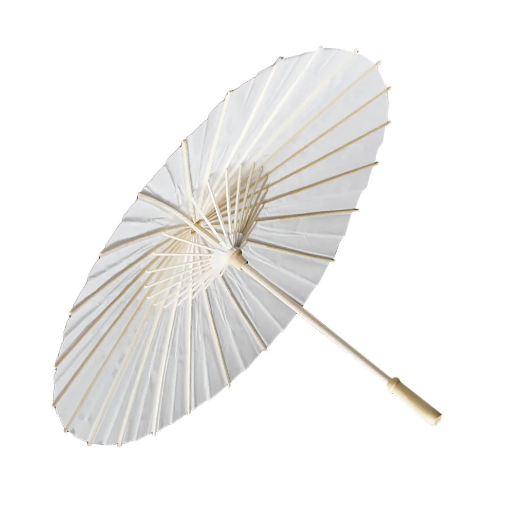 Japanese Umbrella Parasol Kids Umbrellas Oil Paper Decor Graffiti Decoration for Wedding White DIY Toddler