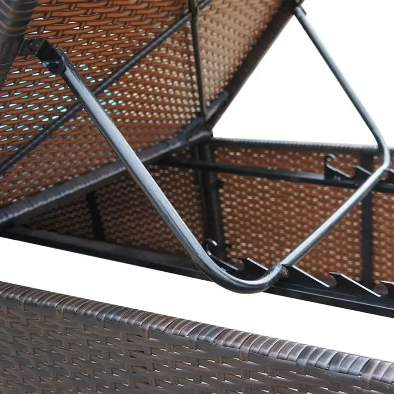 

Sun Lounger with Cushion Poly Rattan Brown