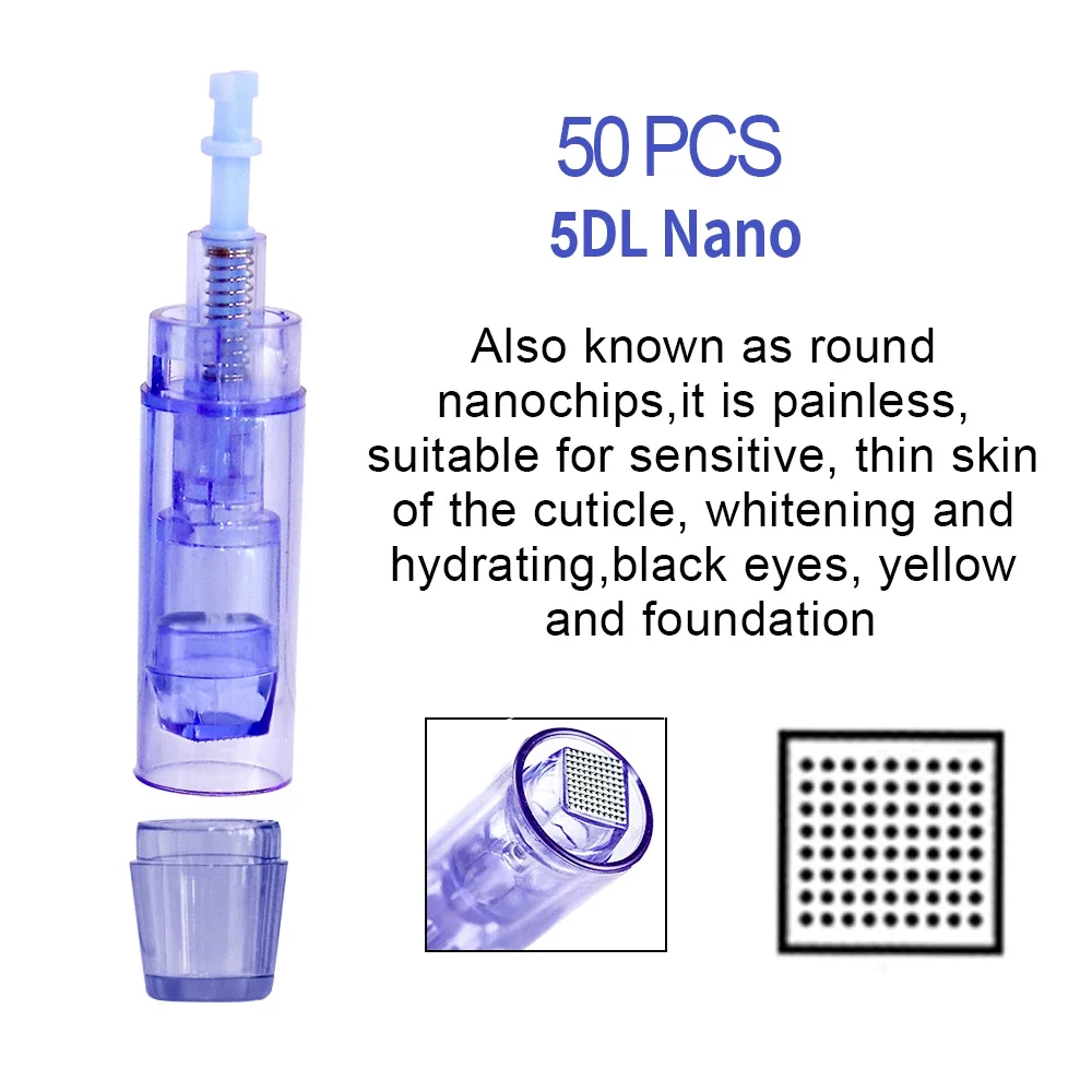 10/20/50/100 stuks bajonet microneedling dermapen micronaalden voor UltimaA6 Dr.imp pen 9/12/36/42-pins/nano cartridge tips MYM stamp