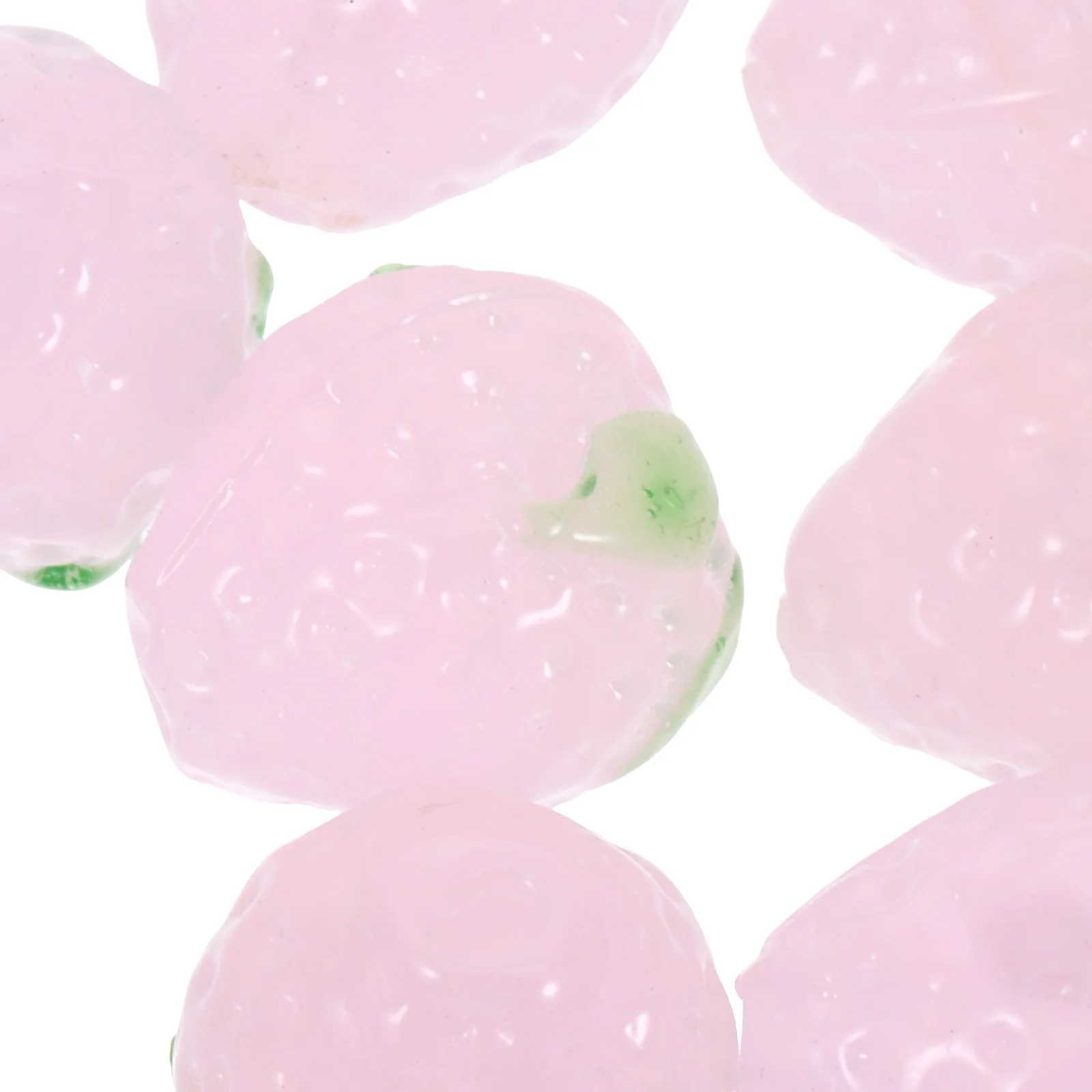 20Pcs Strawberry Design Loose Beads for DIY Necklace Bracelet Crafting Spacer Beads Jewelry Making Materials Necklace Material