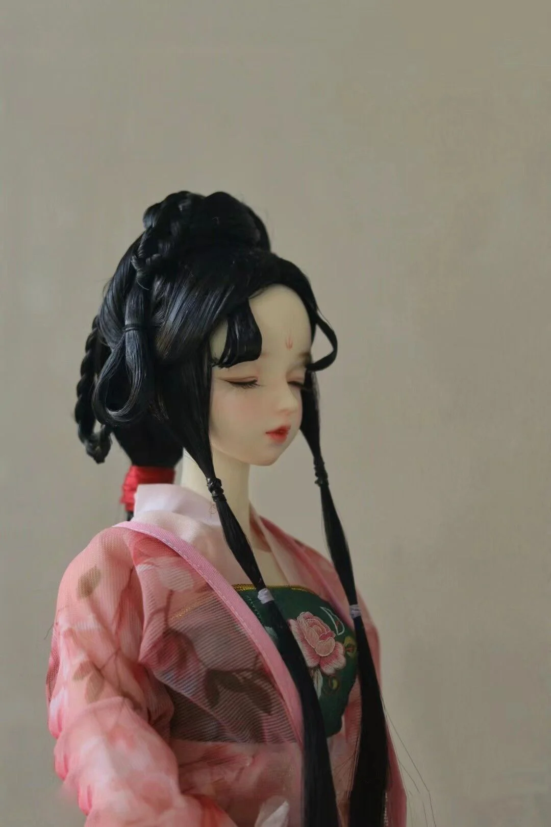 1/3 Schaal Bjd Pruiken Oude Kostuum Hanfu Vintage Lang Haar Fee Pruik Voor Sd13 Groot Meisje Ssdf Oom Pop Accessoires A1524