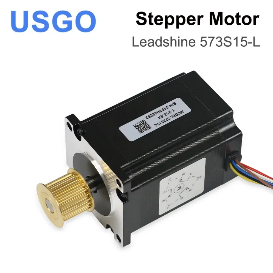 

USGO Leadshine 573S15-L 3 phase Stepper Motor for NEMA23 5.8A length 76mm Shaft 8mm