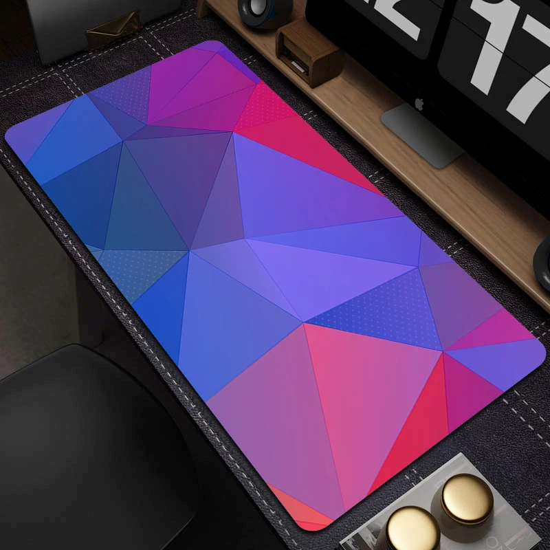 

Gamer Mouse Pad Geometric Figure Computer Mouse Mat Office Large Non-Slip Mousepad Pc Gamer Keyboard Desk Mat Accessories Carpet