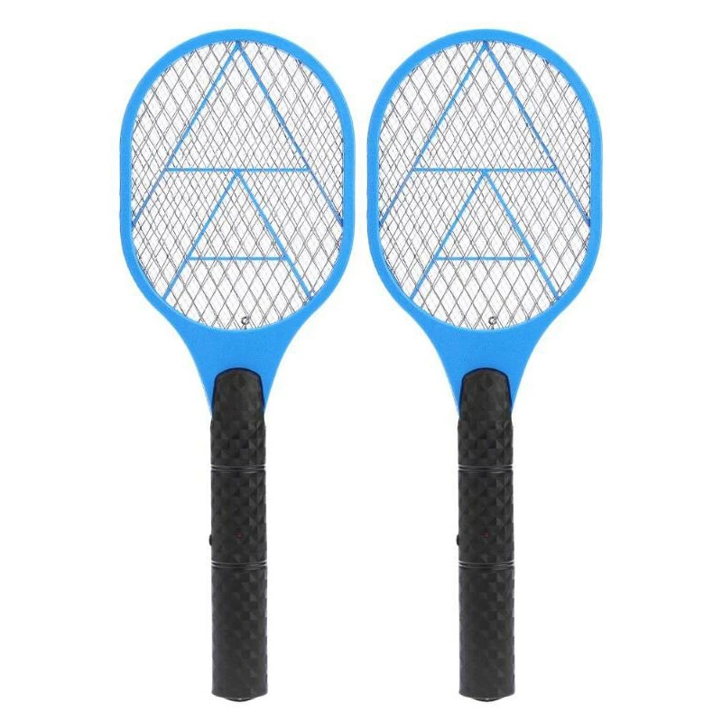 

2X Batteries Electric Mosquito Swatter Anti Mosquito Fly Repellent Pest Rejecting Racket Bug Insect Repeller