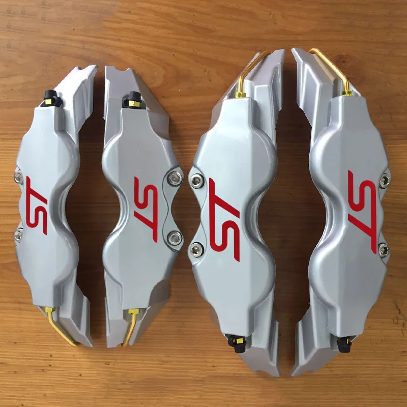 KUNBABY ABS Plastic Disc Brake Caliper Covers ST Line Logo Size L/M/S For Ford Car Styling Free Shipping Size L/M/S 4 Or 2 Pcs