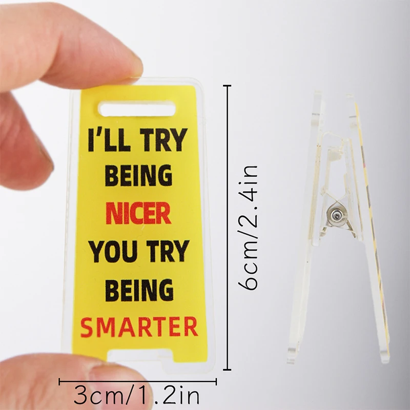 Acrylic Warning Sign 