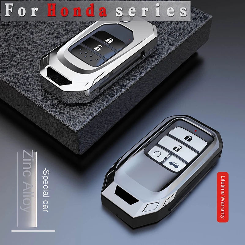 

For Honda Civic CR-V HR-V Jade Crider Odyssey Hrv Accord 2003-2019 Freed Pilot New style Zinc Alloy Car Key Cover Case