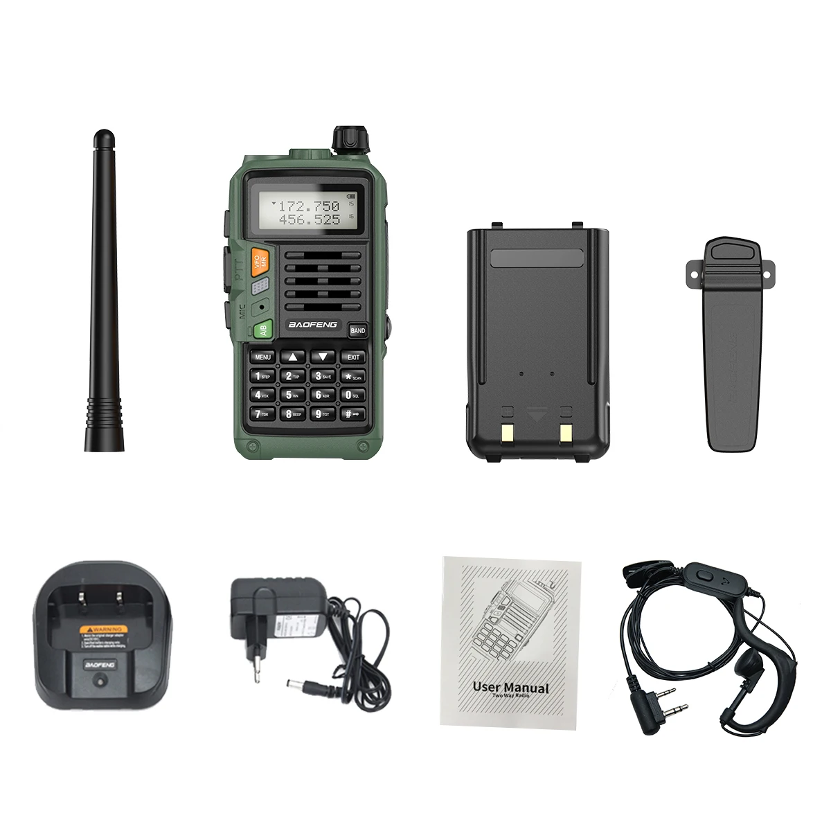 BAOFENG UV-S9 UV-S9 Plus Kuat Handheld Transceiver dengan UHF VHF Dual Band Walkie Talkie Ham UV-5R Dua Cara Radio