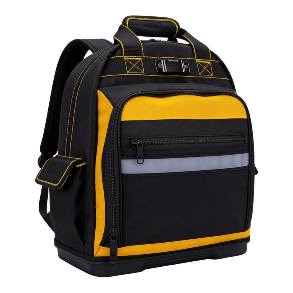 Oxford Fabric Tool Backpack Featuring Dual Carrying Options Padded Straps and Handle for Comfortable Transport Over Distance