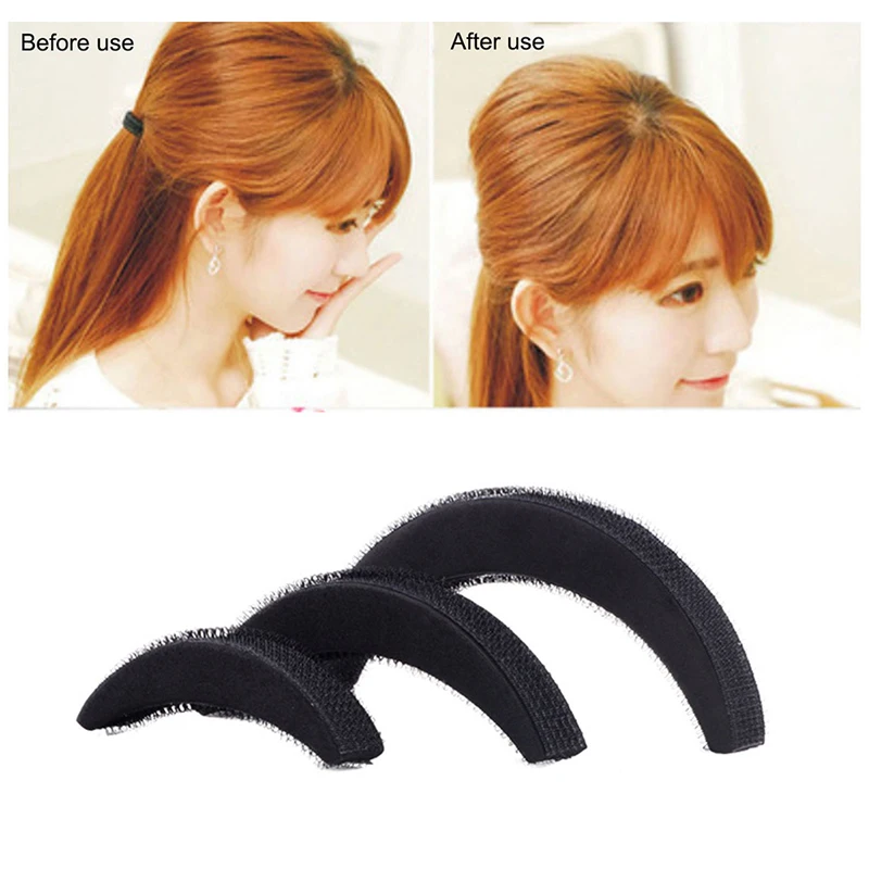 3Pcs Podkładki do włosów Zwiększanie objętości włosów Puff Hair Bun Maker Donut Magic Foam Sponge Bump Up Insert Stylizacja włosów Codzienne akcesoria — zdjęcie 5