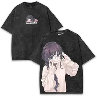 Anime la flor fragante flores con dignidad producto caliente camiseta lindo Waguri Kaoruko de gama alta de lujo lavado moda Retro
