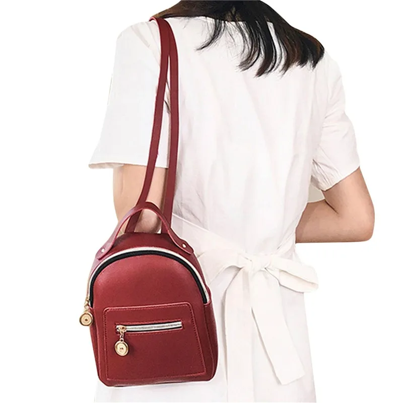 Forever Young Designer Women Backpack Mini Soft Touch Leather Small Backpack Female Fashion Ladies Bagpack Satchel Shoulder Bag