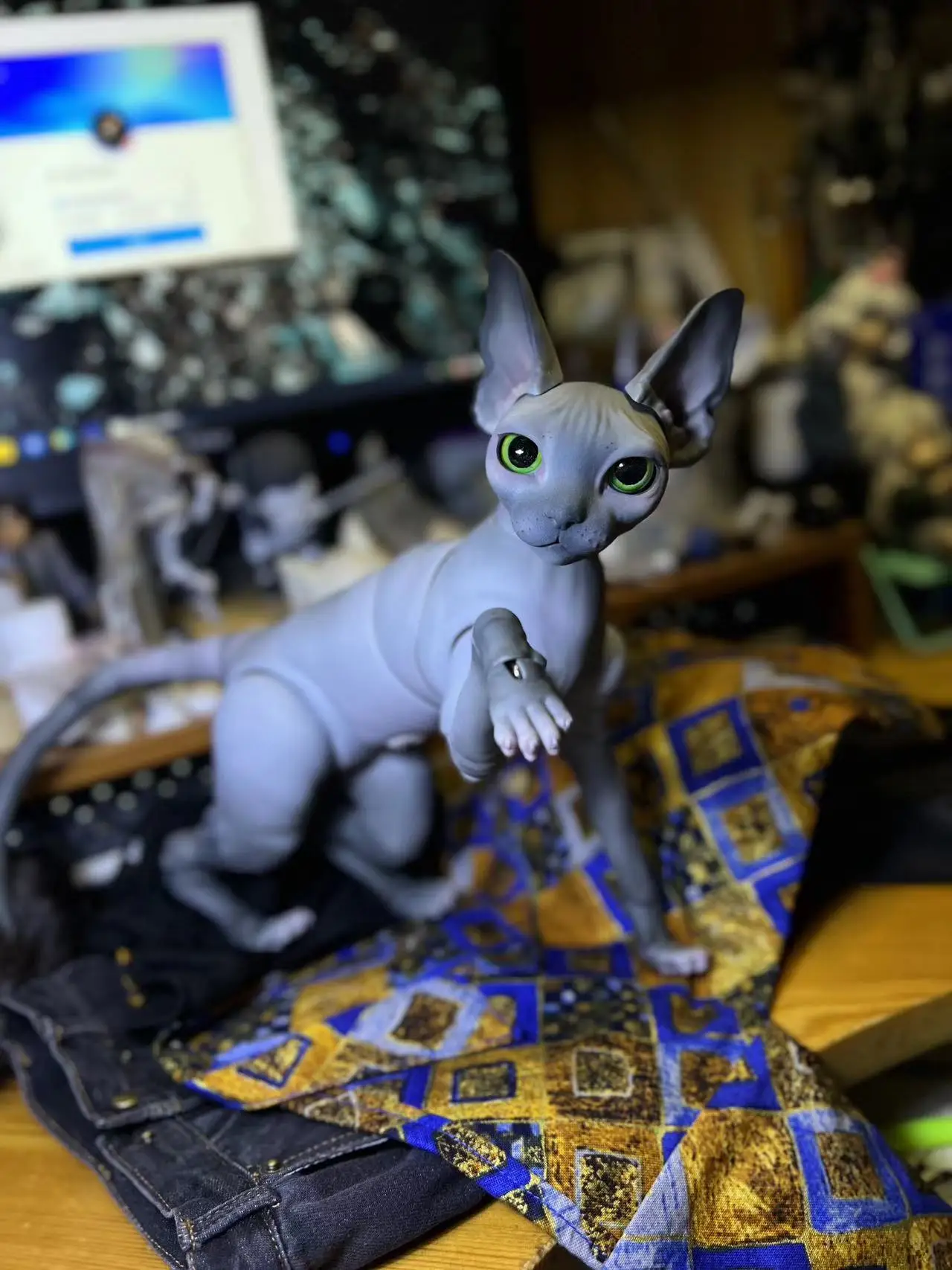 SD Doll 1/6 BJD  Sphinx Cat hairless cat Doll A birthday present  High Quality Articulated puppet Toys gift Dolly Model nude