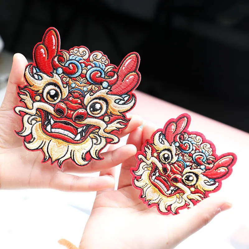 DIY Chinesische Stil-Patches für Kinderkleidung-Reparatur, Lochreparatur, Stickerei, Selbstklebende Stoffaufnäher
